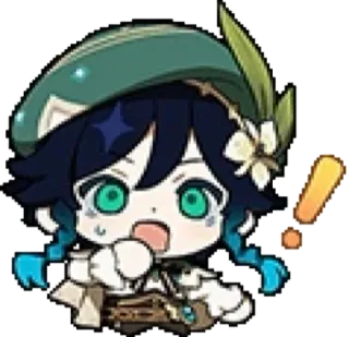 ❓ Venti Genshin Impact Venti, Genshin Impact, anime, character, sticker, game, cute telegram sticker