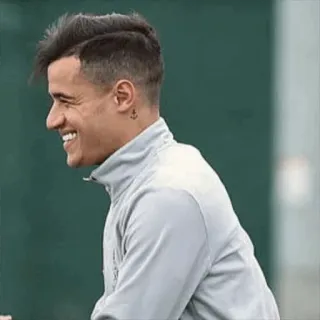 😆 hombre, perfil, retrato, fútbol, atleta telegram sticker