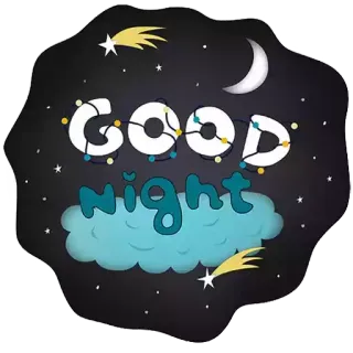 Good Night whatsapp stickers