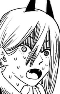 😨 Power Chainsaw Man Anime, Manga, Kekuatan, Chainsaw Man, Iblis, Horor, Komedi, Fanart telegram sticker