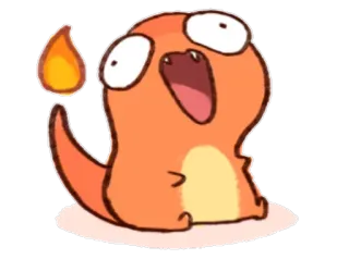 🔥 Charmander Pokemon charmander, pokemon, feu, lézard, dessin animé, animé, mignon whatsapp sticker