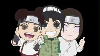 🌟 Rock Lee Naruto Anime, Naruto, Rock Lee, Tenten, Neji Hyuga, Equipo Guy, Chibi whatsapp sticker
