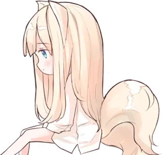 😑 Fille anime, Dessin animé, Kawaii, Mignon, Fille, Chibi whatsapp sticker