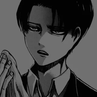 😣 Levi Ackerman Attack on Titan Anime, Manga, Levi, Ackerman, Attack on Titan, AOT telegram sticker