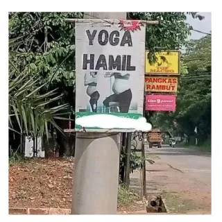 🖼 YOGA HAMIL yoga, pregnancy, fitness, prenatal, health, banner, exercise telegram sticker