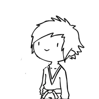 🙂 Desenho animado, Personagem, Desenho, Arte, Ilustração, Anime, Mangá telegram sticker