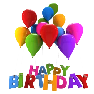 🎉 HAPPY BIRTHDAY balloons, birthday, celebration, party, happy telegram sticker