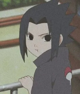 😳 Sasuke Uchiha Naruto 애니메이션, 나루토, 사스케, 우치하, 닌자, 만화 telegram sticker