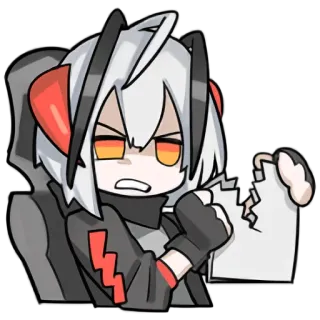 😡 Anime, Tức giận, Xé, Hoạt hình, Bực bội telegram sticker
