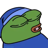 😴 Pepe pepe, frog, sleeping, meme, cartoon telegram sticker