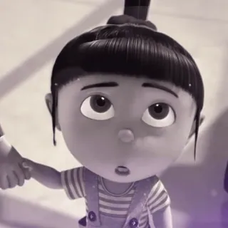 🧊 Agnes Despicable Me agnes, ich einfach unverbesserlich, cartoon, mädchen, süß, animation whatsapp sticker