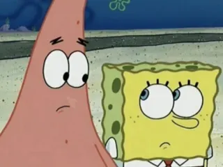 ✨ Spongebob Spongebob Squarepants 스폰지밥, 뚱이, 만화, 웃긴, 니켈로디언, 친구 telegram sticker