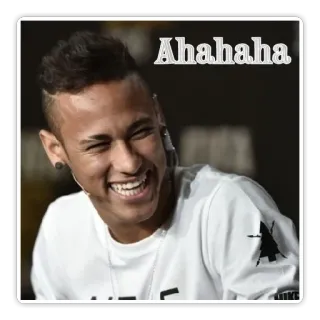 😂 Ahahaha laughter, happy, joy, neymar whatsapp sticker