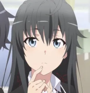 🫓 Yukino Yukinoshita My Teen Romantic Comedy SNAFU อนิเมะ, ผู้หญิง, วัยรุ่น, ตัวละคร, Oregairu, ยูกิโนะ ยูกิโนชิตะ, น่ารัก whatsapp sticker