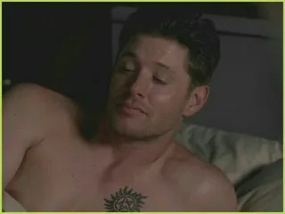 🎈 Dean Winchester Supernatural Dean Winchester, Jensen Ackles, Supernatural, tattoo, chest telegram sticker