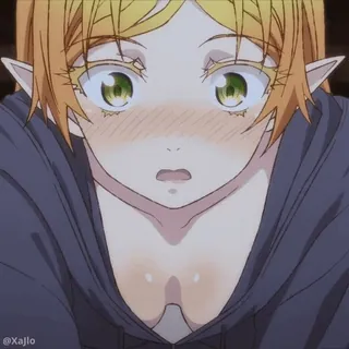 😣 Anime, Elf, Cartoon, Charakter, Süß telegram sticker