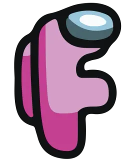 📖 Among Us among us, crewmate, jeu vidéo, personnage, rose whatsapp sticker