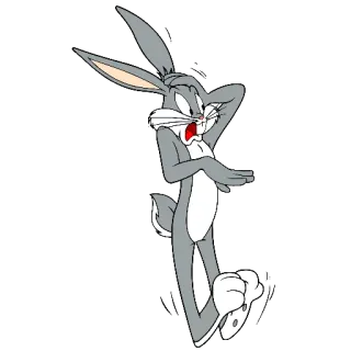😱 Bugs Bunny desenho animado, coelho, coelhinho, Looney Tunes telegram sticker