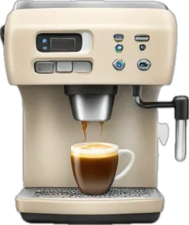 🤩 Kaffee, Espresso, Maschine, Getränk, Koffein, Getränk telegram sticker