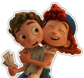 🤗 Luca luca, disney, pixar, seemonster, freunde, cartoon telegram sticker