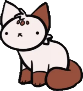 😶 cat, animal, cute, sticker, cartoon, pet, feline telegram sticker