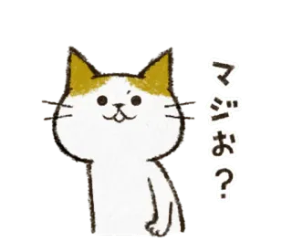 🤔 マジか? kot, zwierzę, pytanie, dymek, uroczy telegram sticker