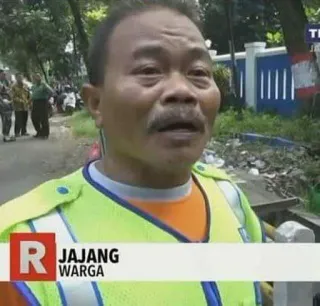 ⚫ JAJANG WARGA person, news, Indonesian, Jajang, Warga telegram sticker