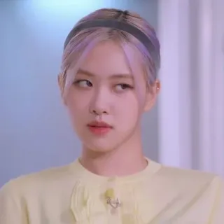 😏 Rose Rose, Sängerin, K-Pop, Promi, Frau, Porträt telegram sticker