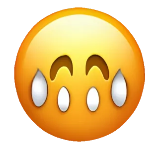 🥑 emoji, sudore, faccia, espressione telegram sticker