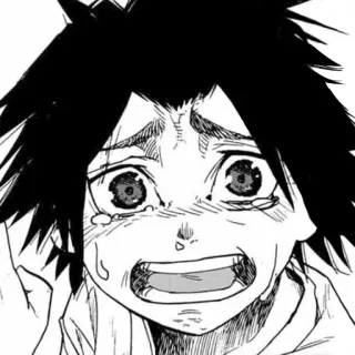 😭 khóc, buồn, manga, anime, cảm xúc telegram sticker