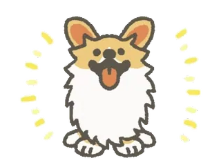😙 corgi, hond, dier, huisdier, schattig, sticker whatsapp sticker