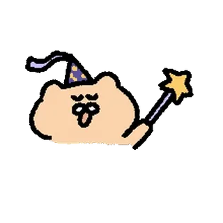 🥚 Dibujos animados, Mago, Magia, Personaje, Lindo telegram sticker