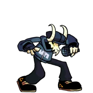 ⬇️ Tabi Friday Night Funkin' tabi, friday night funkin', fnf, demônio, cabra whatsapp sticker