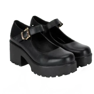 🧺 zapatos, zapatos de plataforma, merceditas, zapatos negros, moda, calzado, zapatos de mujer telegram sticker