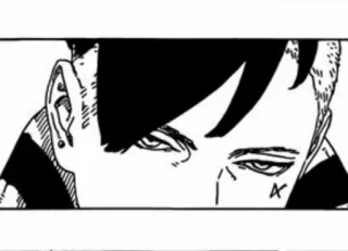 🛸 Anime, Manga, Personaggio, Bianco e nero, Espressione, Ritratto telegram sticker
