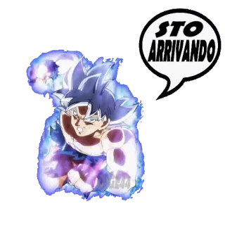 🛴 Goku Dragon Ball STO ARRIVANDO goku, anime, ultra istinto, dragon ball, adesivo whatsapp sticker