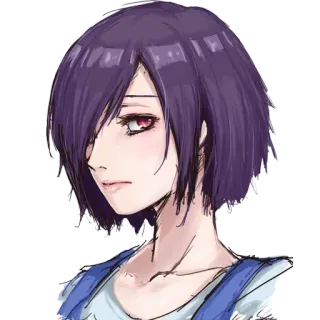 🤨 Touka Kirishima Tokyo Ghoul Аниме, Манга, Персонаж, Тоука, Киришима, Токийский Гуль telegram sticker