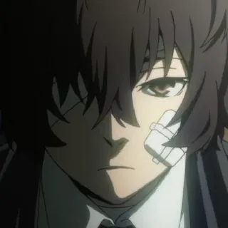 🥀 Osamu Dazai Bungou Stray Dogs anime, bandages, osamu dazai, bungou stray dogs, manga telegram sticker