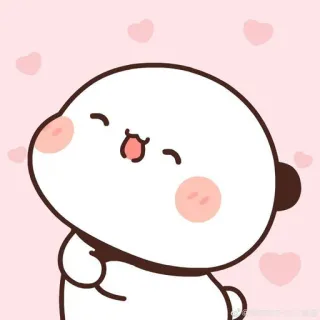 💙 fofo, kawaii, adesivo, rosa, urso, desenho animado telegram sticker
