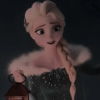 🌨 Elsa Frozen dessin animé, Elsa, La Reine des Neiges, Disney, glace, princesse, personnage de film telegram sticker