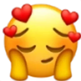 🥰 อิโมจิ, หัวใจ, ความรัก, น่ารัก, เขิน telegram sticker