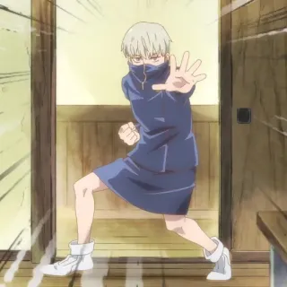 🖍 Toge Inumaki Jujutsu Kaisen Toge Inumaki, Jujutsu Kaisen, Anime, Nhân vật, Tư thế telegram sticker