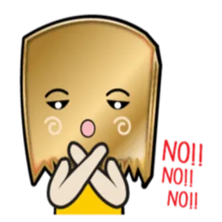 😠 NO!! NO!! NO!! annoyed, cross, negative, refusal, no whatsapp sticker
