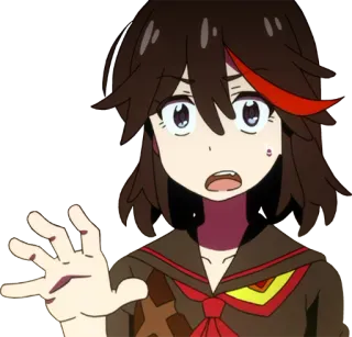 🖐 Ryuko Matoi Kill la Kill Anime, Ragazza, Kill la Kill, Ryuko Matoi, Cartone animato whatsapp sticker