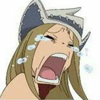 🌟 Medusa Gorgon Soul Eater anime, crying, witch, medusa whatsapp sticker