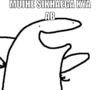 😂 MUJHE SIKHAEGA KYA
AB meme, florkofcows, comic, funny, internet meme telegram sticker