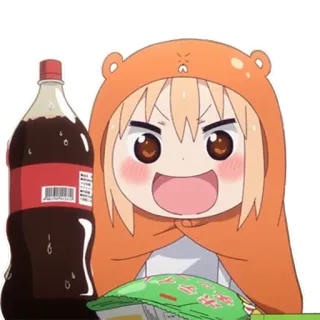 🍺 anime, character, cola, snacks, cartoon, cute telegram sticker