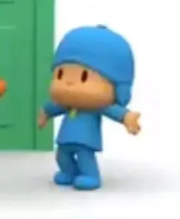 💙 Pocoyo мультфильм, дети, персонаж, Pocoyo, анимация, развлечение telegram sticker