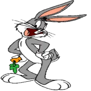 😃 Bugs Bunny cartoon, bunny, carrot, looney tunes, warner bros telegram sticker