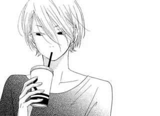 ♥️ Anime, Manga, Bebida, Personaje, Ilustración, Arte telegram sticker